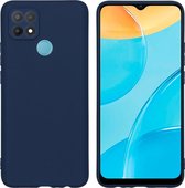 iMoshion Color Backcover Oppo A15 hoesje - donkerblauw
