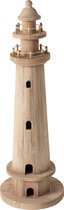 J-Line Vuurtoren Hout Naturel Large