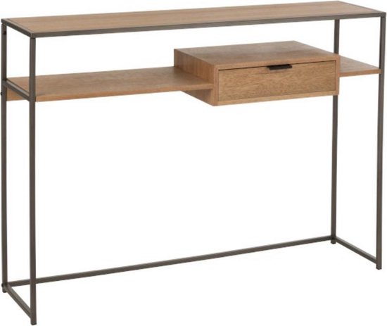 J-Line Console 1 Lade Hout/Metaal Naturel