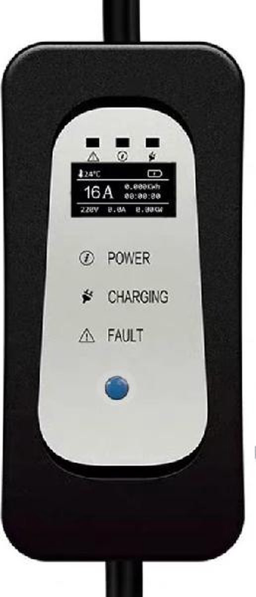 dé Mobiele Thuislader 3,7kW - Laadkabel Type 2- Schuko -Dubbele knopaanpassing - 16A 1 dé Mobiele Thuislader 3,7kW - Laadkabel Type 2- Schuko -Dubbele knopaanpassing - 16A 1