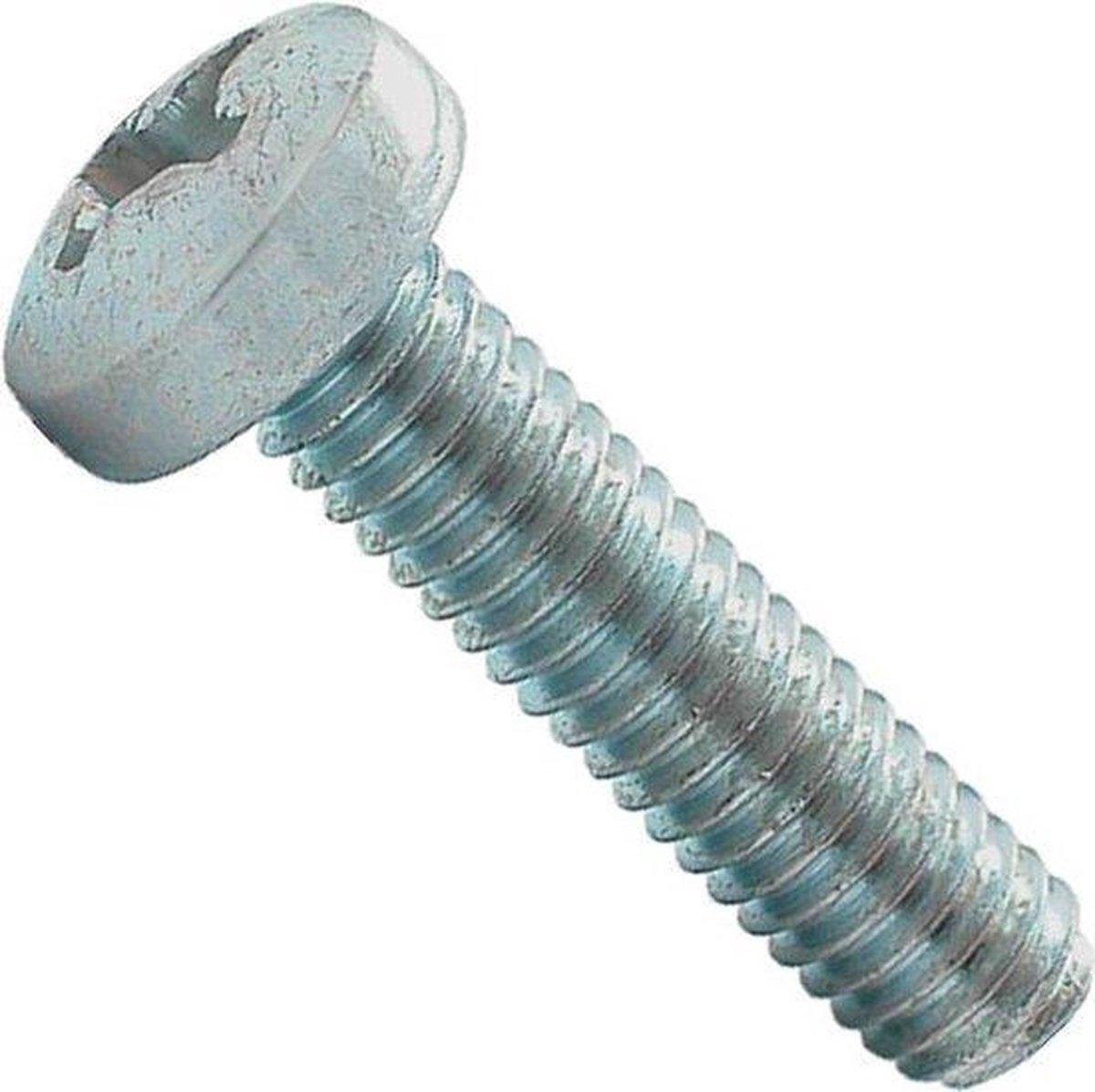 Metaalschroef met moer CK - M4 x 12 mm (25 stuks)