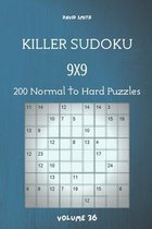 Killer Sudoku - 200 Normal to Hard Puzzles 9x9 vol.36