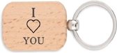 Akyol - I love you - love - liefde - relatie - sleutelhanger - geschenk – gift – verjaardag – verassing – feestdag – cadeau – kado – versiering - hartje - heart - Valentijnsdag - M