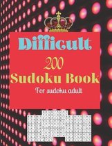 Difficult 200 Sudoku Book for Sudoku Adults