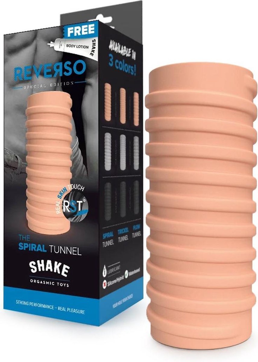 Shake Orgasmic Toys The Spiral Masturbator - beige