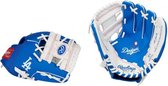 Rawlings MLB Logo Honkbal Handschoen - Kinderen - LA Dodgers - 10 inch