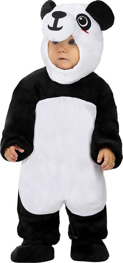 FUNIDELIA Panda kostuum voor baby - 0-6 mnd (50-68 cm) - Wit