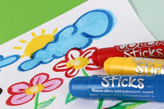 APLI Kids APLI - Color stick dik basis 12 kleuren