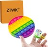 foto van ZTWK© - Fidget toys pop it - Regenboog  + 3 Magnetische ringen- Fidget toys pakket - pop it regenboog