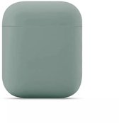 AirPods hoesje - Gray/Green - AirPods Case - Airpods Cover - Grijs Groen