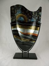 Decoratieve glazen vaas Artwork 37×59.5cm - Fusion glas - Decoratieve glazen
