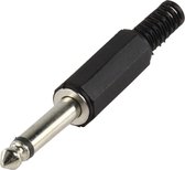 Valueline JC-011 kabel-connector 6.3mm Zwart