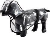 4goodz Transparante Honden Regenjas Large 40 cm - Transparant/zwart
