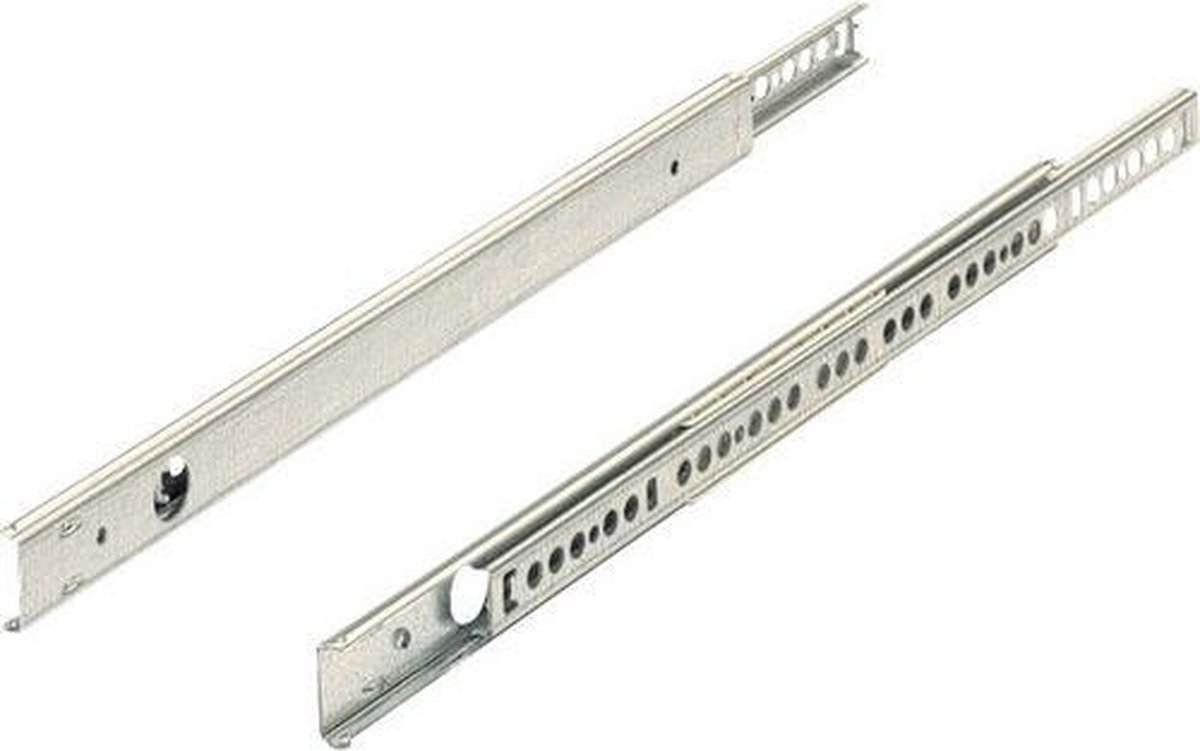 Linearführung für Schubladen mit Teilauszugsfunktion 278mm - 27mm