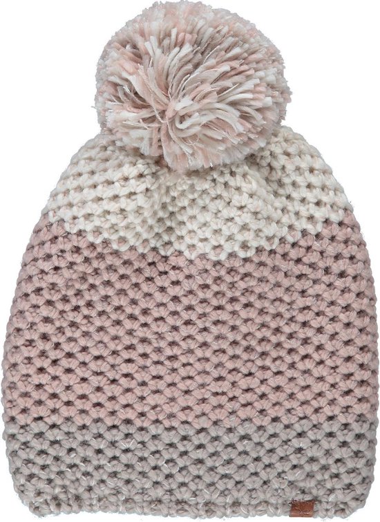 Muts dames - Muts dames pompon - Winter - Gebreid - One size - Licht roze -  Ski | bol.com