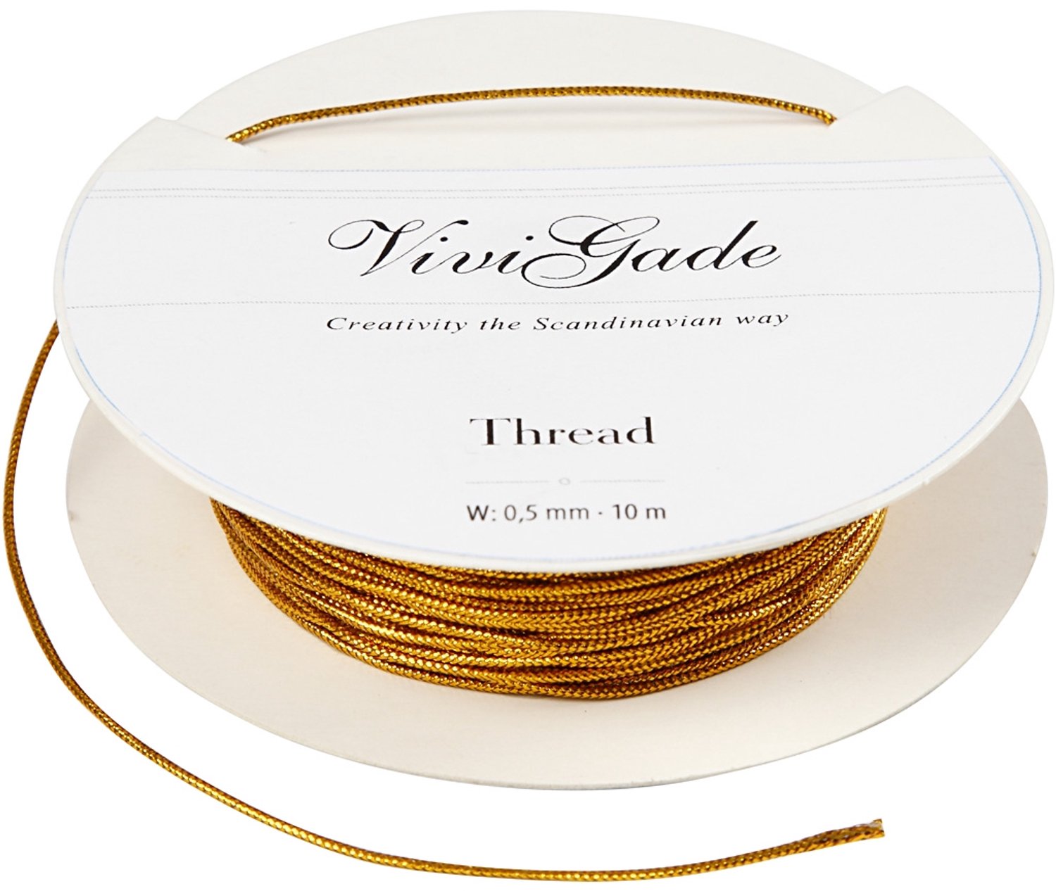 Draad, dikte 0,5 mm, goud, 10 m/ 1 rol