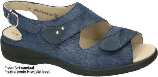 Solidus -Dames -  blauw donker - sandalen - maat 40½