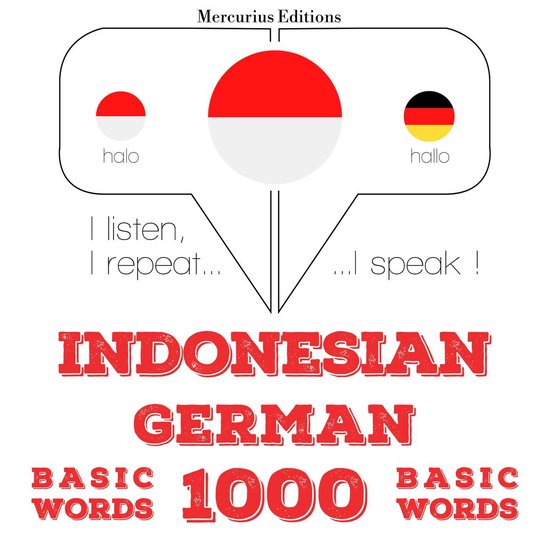 1000 kata-kata penting dalam bahasa Jerman - cover