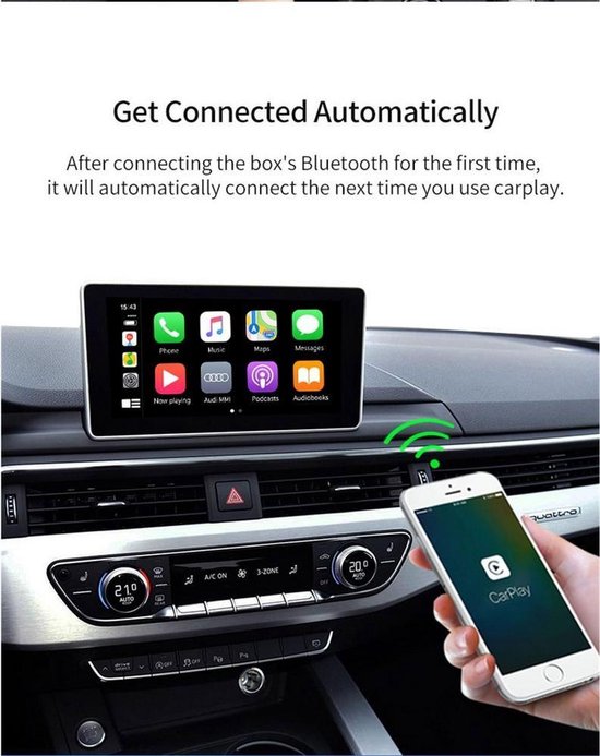 Carlinkit Draadloze Carplay Adapter U2W 