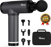 Worthy® - Massage Gun - Antraciet - Inclusief koffer