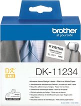 BROTHER name badge labels 260 pcs/roll 60 x 86 DK single label roll