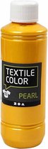 Textile Color. geel. parelmoer. 250 ml/ 1 fles