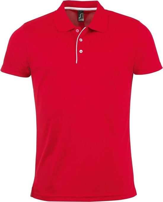 Sol's - Homme - Sports - Polo - Chemise - Coupe regular - Couleur : Rouge - Taille S