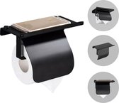 Moderne Toiletrolhouder - Met Mobiele Telefoon Plank - RVS - WC-Rolhouder - Incl. Schroeven