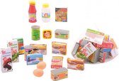 Johntoy Home and Kitchen Supermarkt accessoires - Speelgoedeten en -drinken - 18 stuks