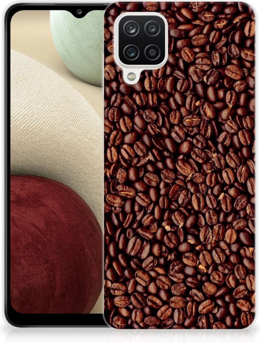Samsung Galaxy A12 Siliconen Case Koffiebonen