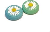 Thumb Grips | Thumb Sticks | Gaming Thumbsticks | Geschikt voor Nintendo Switch & Lite | 1 Set = 2 Thumbgrips | Bloem | Blauw/Groen