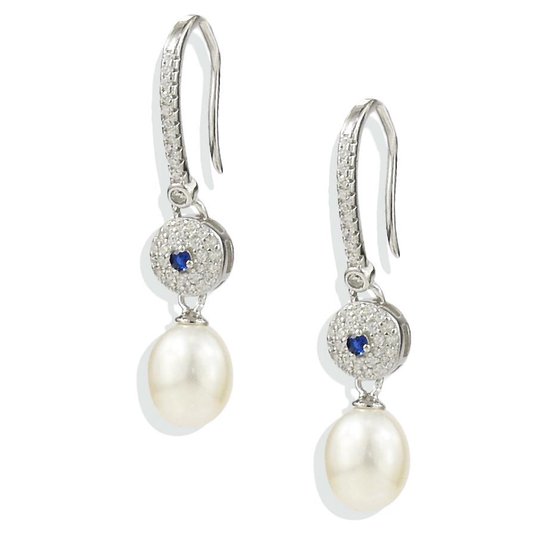 Boucles d' Boucles d'oreilles pendantes PROUD PEARLS® avec perles et zircone