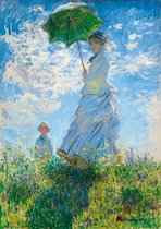 Claude Monet - Woman with a Parasol - Madame Monet and Her Son  -  Puzzle 1,000 pieces