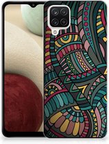 Telefoon Hoesje Samsung Galaxy A12 Hoesje Bumper Aztec