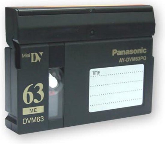 Panasonic AY-DVM63PQ 63 minutes de qualité professionnelle Mini DV /  cassette vidéo... | bol.com