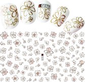 GUAPÀ - Nail Art 3D Flower Stickers - Nagel Decoratie & Nagel Folie - 92 Stuks