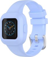 Luxe Siliconen Case Armband Geschikt Voor Garmin Vivofit Jr. 3 - Vivofit Junior 3 Horloge Bandje - Sportband Armband Polsband Strap - Horloge Band - Watchband - Vervang Horlogeband