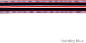 Sierband blauw- rood - wit - lint - fournituren - hobbylint - geweven sierband - 2 meter -
