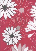 VLIESBEHANG BLOEMEN ROOD 423-01 LIVING