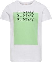 Kids Only t-shirt meisjes - groen - KONweekday - maat 146/152