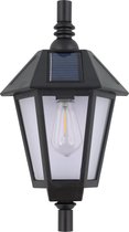 Luxe Solar Wandlamp | Zonne-energie | Dag / nacht sensor | Waterdicht | 19,5x9,5x34 cm | Buitenlamp