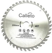 Calleto zaagblad - Zaagblad hout - 200 x 22,23mm - Cirkelzagen - 40 tanden - hardmetalen - Incl. reductiering 19,8mm