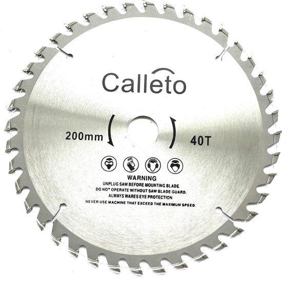 Calleto zaagblad - Zaagblad hout - 200 x 22,23mm - Cirkelzagen - 40 tanden  -... | bol.com
