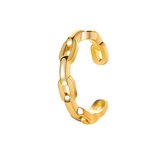 Chain ear cuff | goud gekleurd
