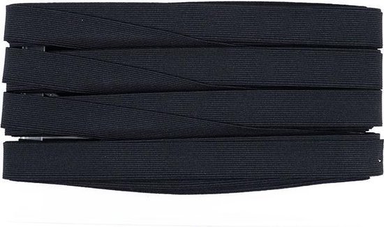 Taille bandelastiek - 25 mm x 2,5 m - tailleband elastiek voor kleding -  zwart -... | bol.com