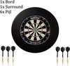 Afbeelding van het spelletje dartbord unicorn set met surround ring  + 6 dartpijlen| darts - professioneel voor volwassenen - oche - darts accesoires