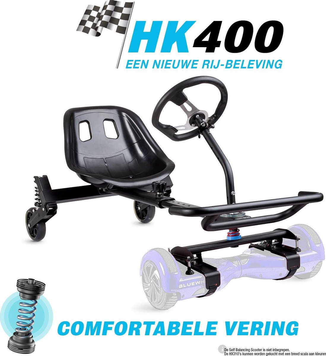 Hover-1 Black Hoverboard Buggy Attachment, Compatible With Most Hoverboards  With Tires, Transform Your Hoverboard Into Hover-Kart! |  balloonswithatwistdfw.com