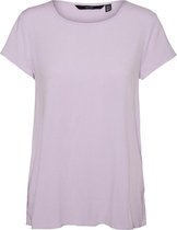 Vero Moda T-shirt Vmbecca Plain Ss Top Ga Noos 10248152 Pastel Lilac Dames Maat - M