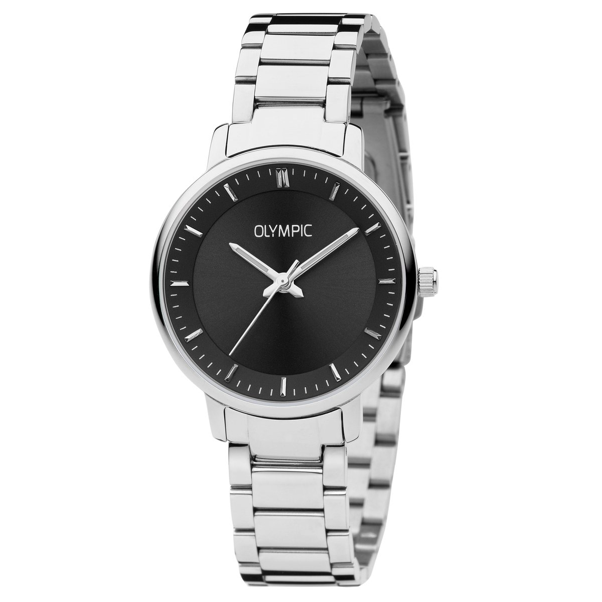 Olympic OL21DSS001 Verona Horloge - Staal - Zilverkleurig - 32mm