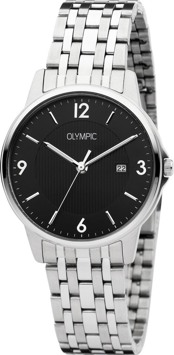 Olympic OL26HSS283 Dallas Horloge - Staal - Zilverkleurig - 39mm